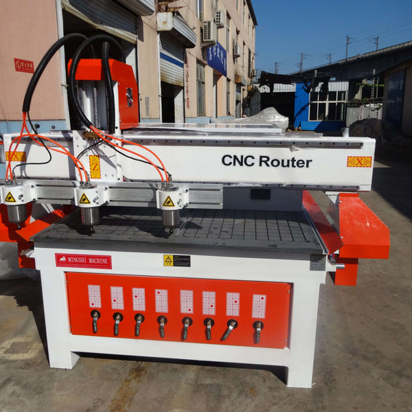 Precision Multi-Head 4-Axis CNC Router for 3D Woodwork and Mass Production