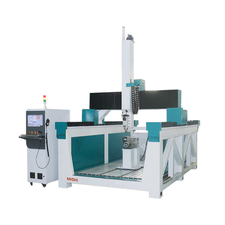 Industrial CNC machine with control panel, featuring advanced precision technology for manufacturing applications.