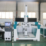 High-precision CNC router for foam, EPS, EVA engraving, ideal for automotive molds and 3D models, with advanced features.