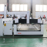 High-Precision Heavy Duty Stone CNC Router for cutting stone, metal, wood, and synthetic materials in industrial settings