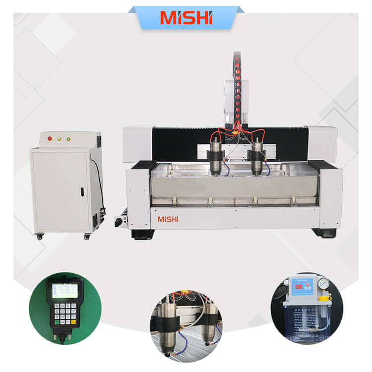 High-Precision Heavy Duty Stone CNC Router for versatile stone, metal, and wood cutting and engraving with advanced features.