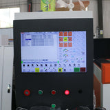 Control panel of a high-precision CNC router for foam, EPS, and 3D engraving, displaying interface and function buttons.