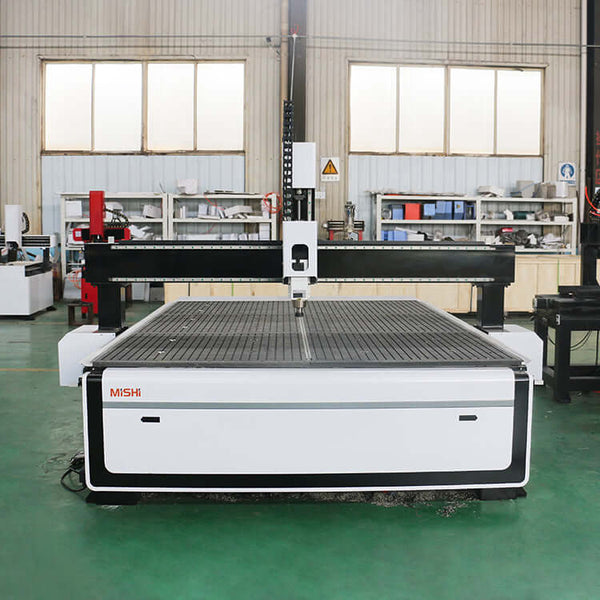 High-Speed Single Head CNC Router for engraving and cutting in advertising industry workshop.
