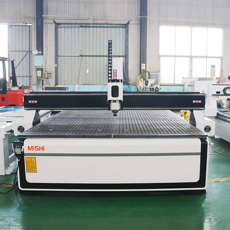 High-speed CNC router for 2D and 3D engraving, ideal for wood, acrylic, aluminum in advertising industry.