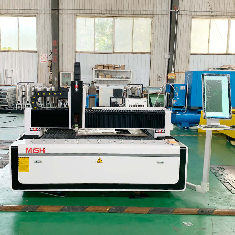 F3015 high-precision fiber laser cutting machine for metals in industrial setting, ideal for aerospace and automotive industries.