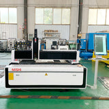 F3015 high-precision fiber laser cutting machine for metals in industrial setting, ideal for aerospace and automotive industries.