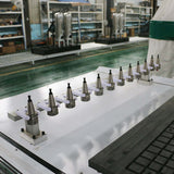 Tool holders of 4 Axis ATC CNC Router with 180° swing head for woodworking in industrial workshop