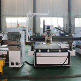 4 Axis ATC CNC Router for woodworking, featuring cutting, engraving, drilling capabilities in wood, MDF, plywood, and more.