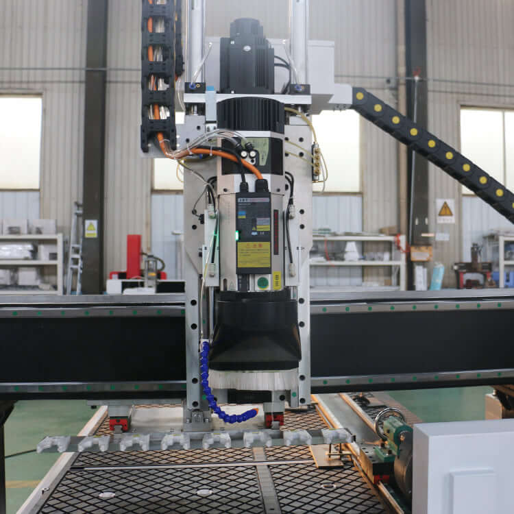 4 Axis ATC CNC Router machine for woodworking and furniture cutting, featuring essential functions like cutting, engraving, drilling, grooving.