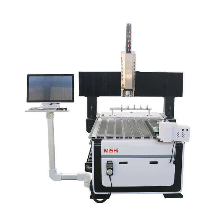 Customized small size 4-axis ATC CNC router with rotary axis and swing arm, ideal for precision machining and manufacturing.