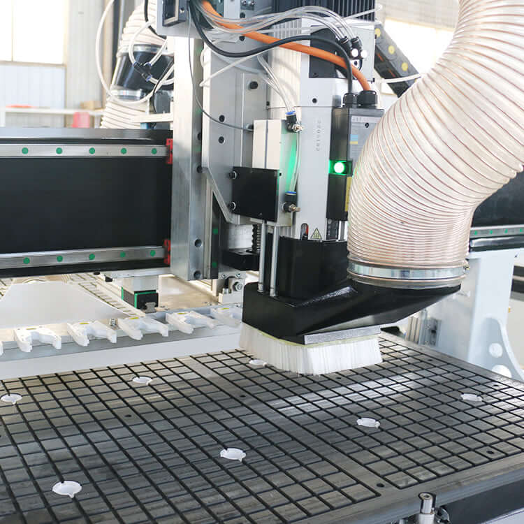 ATC CNC Router for furniture, cabinet, and door making with cutting, engraving, and drilling functionality.