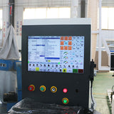 Control panel of ATC CNC Router for precise furniture and cabinet making, featuring cutting, engraving, drilling functions.