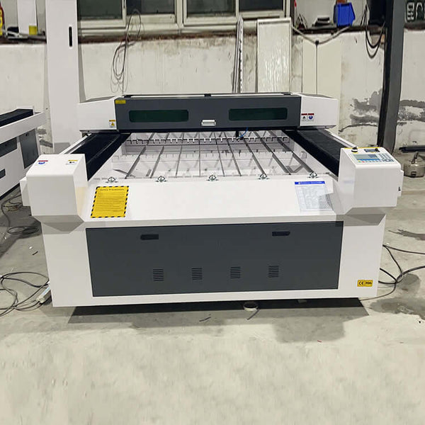 CO2 laser engraving machine for precise wood, acrylic, and MDF cutting, suitable for various industries.