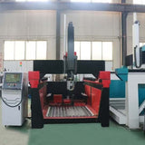 Alt Tag: Industrial customized 5 axis CNC router in workshop, showcasing advanced machining technology for precision crafting.