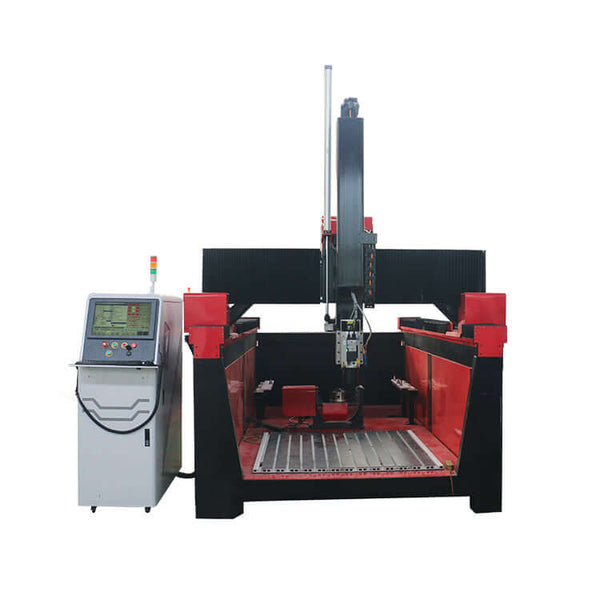 Customized 5 Axis CNC Router with control panel for precision manufacturing and woodworking applications.