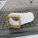 Dust hood for CNC router with durable brush for effective dust collection on woodworking tools and milling machines.