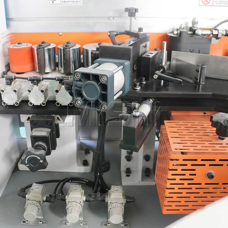 Close-up of Precision Automatic Edge Banding Machine for efficient furniture processing