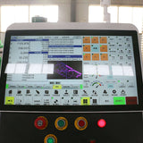 Control panel of auto-loading ATC CNC router for efficient furniture production, highlighting advanced technology in woodworking.