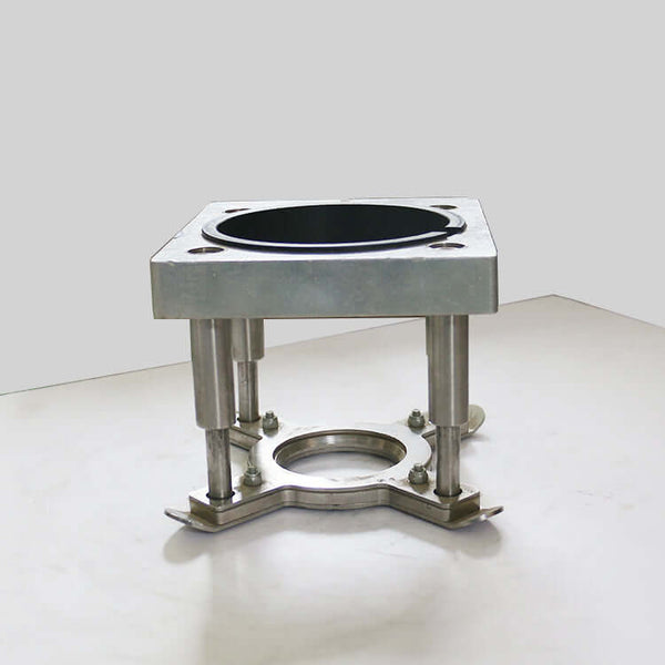 High-quality platen press for industrial applications, featuring durable metal construction and precise engineering.