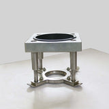 High-quality platen press for industrial applications, featuring durable metal construction and precise engineering.