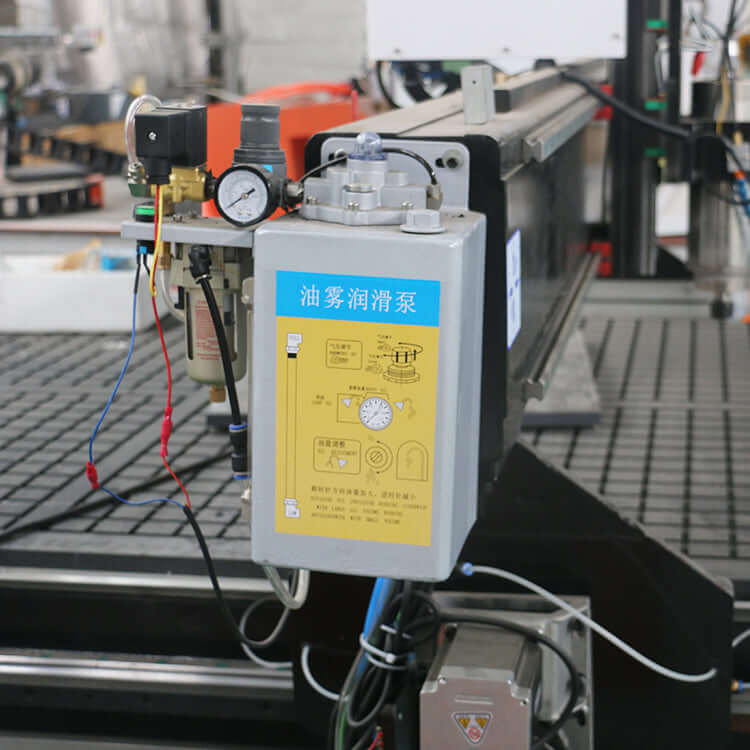 High-efficiency oil mist pump for precision lubrication in industrial machinery setup.