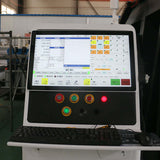 Control panel of High-Precision 5-Axis ATC CNC Router for mould and wood processing, featuring advanced technology and user interface.