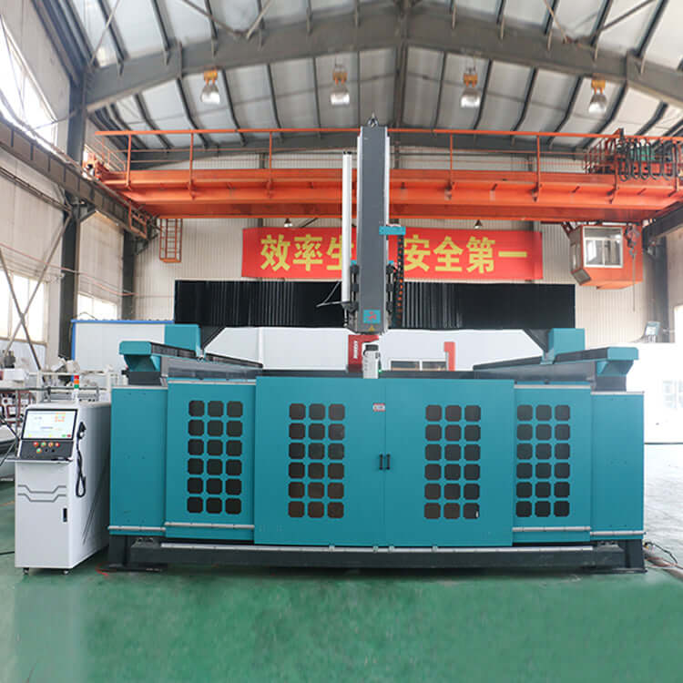 High-Precision 5-Axis ATC CNC Router for mould and woodworking in industrial setting