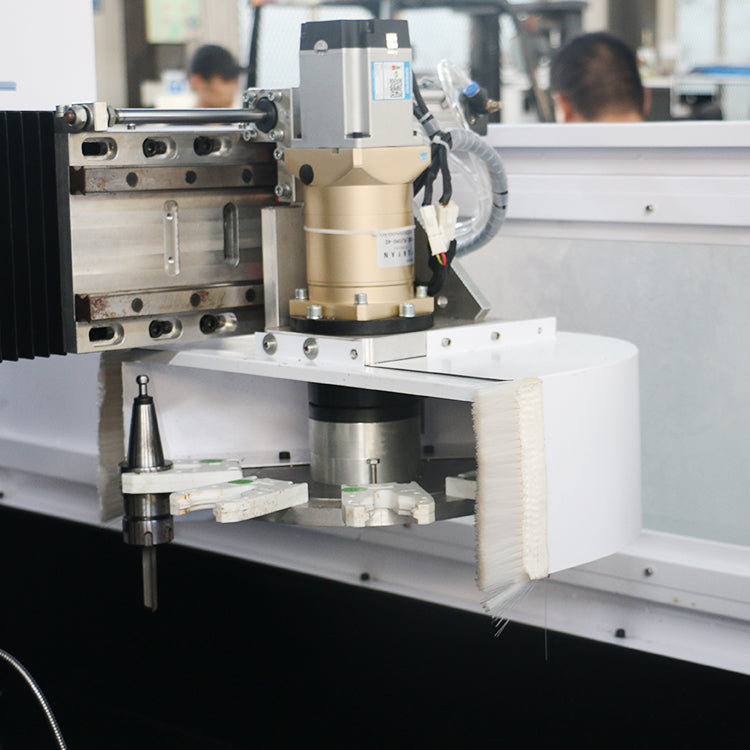 High-Precision Mini ATC CNC Router with Disc Tool Changer for stable and precise cutting.