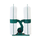 Industrial dust collector with dual bag system for efficient air filtration.