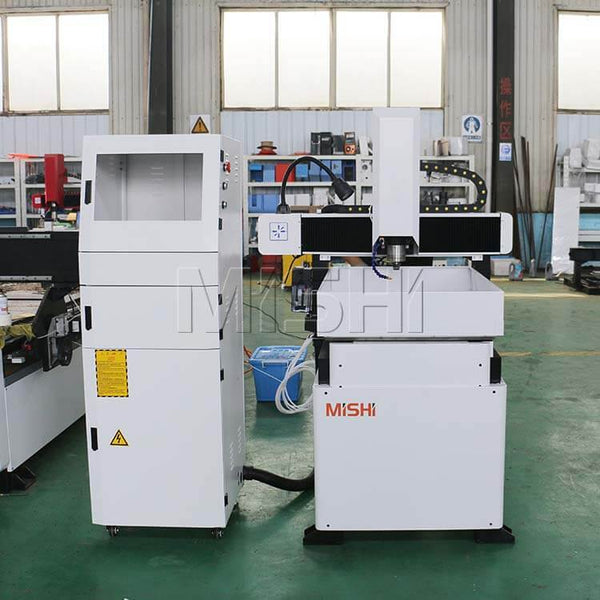 Mini Metal CNC Router for Precision Milling and Engraving in an industrial workshop setting