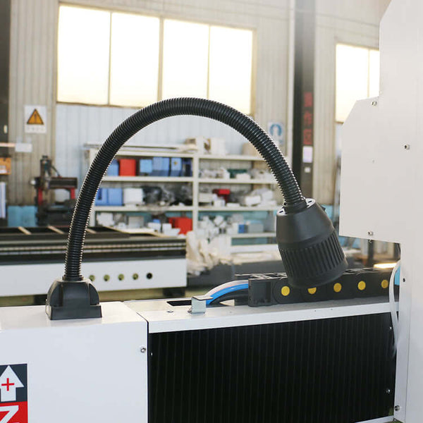 Mini Metal CNC Router in workshop, featuring precision machining for aluminum and copper engraving with ball screw transmission.