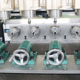 Precision multi-head 4-axis CNC router for 3D woodwork and mass production, featuring welded steel for durability and simultaneous operation.