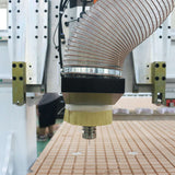 Multifunction ATC CNC Router with oscillating knife, CCD camera, ideal for wood, MDF, acrylic; precision cutting and engraving machine.