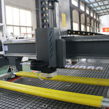 New Design ATC CNC Router with CCD Camera and Pressure Roller in furniture workshop, showcasing cutting and engraving capabilities.