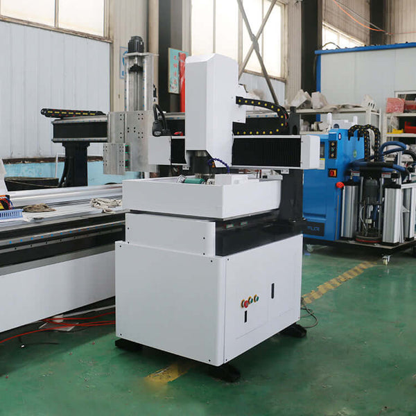 4 Axis Mini CNC Router for 2D and 3D carving, suitable for engraving and milling materials like steel, copper, aluminum, and brass.