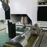 Close-up of 4 Axis Mini CNC Router with Rotary Axis, ideal for 2D and 3D carving on metals like stainless steel and aluminum.