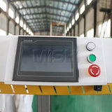 Control panel of CNC side hole drilling machine for furniture, featuring high-quality components and stable performance.