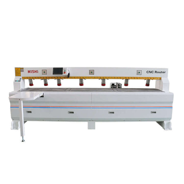 Precision CNC side hole drilling machine for furniture production, featuring imported motors and high-quality electrical components.