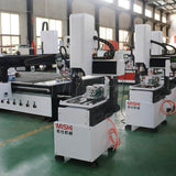 Precision 4 Axis Mini CNC Routers with Rotary Axis for 2D and 3D Carving in industrial setup