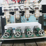 Precision Multi Head 4-Axis Mini CNC Router for 3D wood carving, featuring rotary axis for milling and engraving metals and wood.