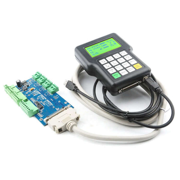 DSP A11 controller with keypad and connecting cables for precise control and automation tasks.