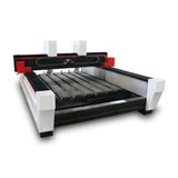 High-precision heavy duty stone CNC router for cutting and engraving various materials like stone, metal, jade, and wood.