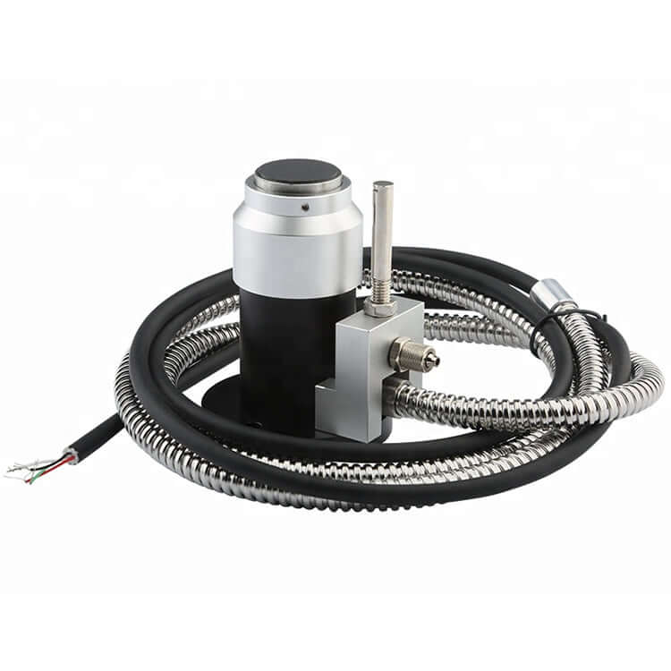 Advanced high-precision CNC touch tool setter with coiled wire and metal casing for machining accuracy.