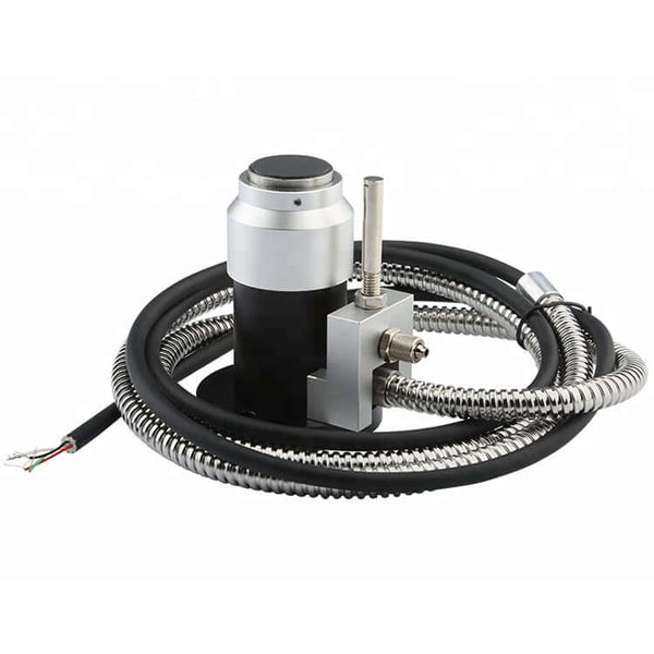 Advanced high-precision CNC touch tool setter with coiled wire and metal casing for machining accuracy.